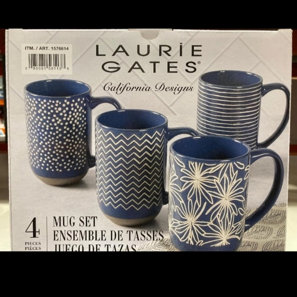 Laurie gates 4-piece mugs set - Picture 2 of 5